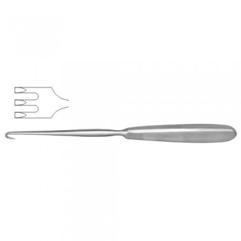 Volkmann Retractor 3 Sharp Prongs - Hollow Handle Stainless Steel, 21.5 cm - 8 1/2"